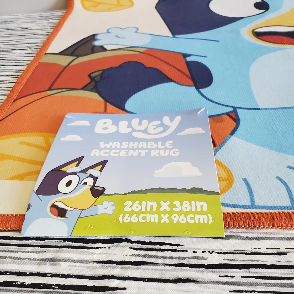 Bluey Autumn Fun Washable Area Rug 26in x 38in